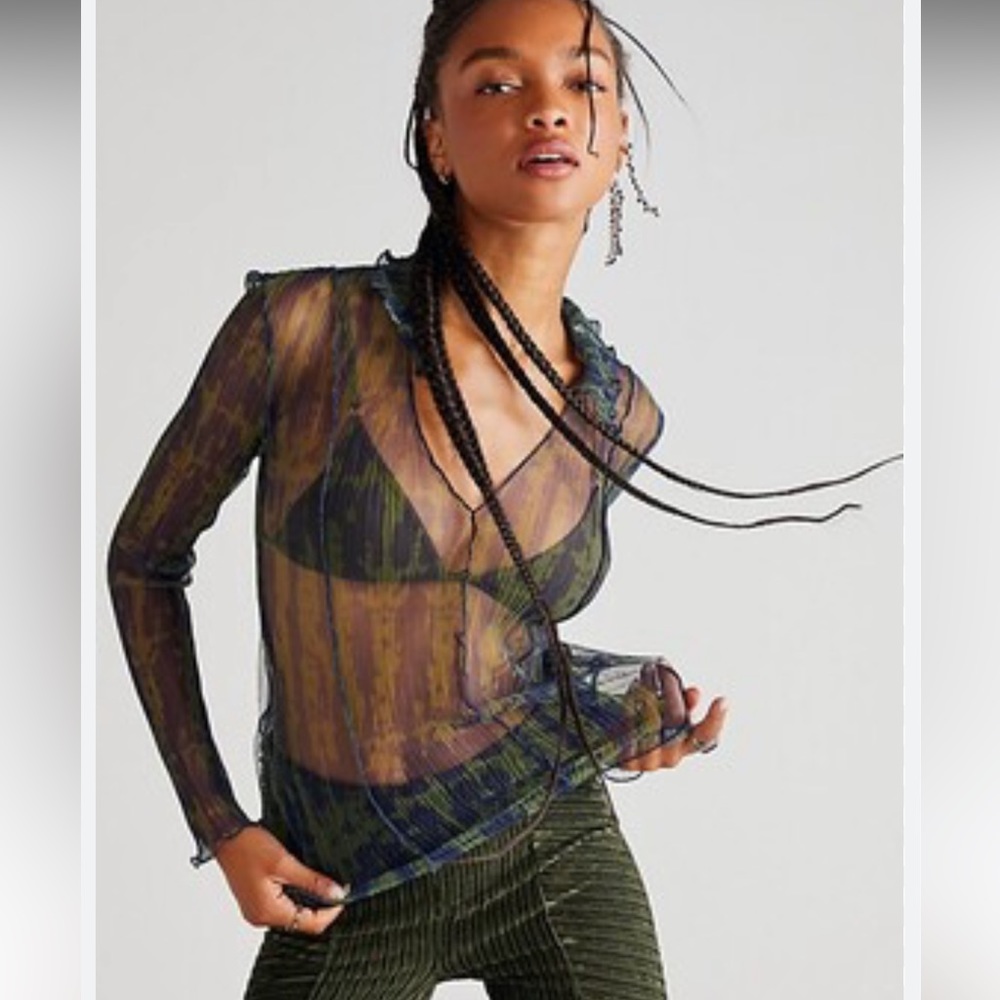 Free People Rebel Rose long sleeve